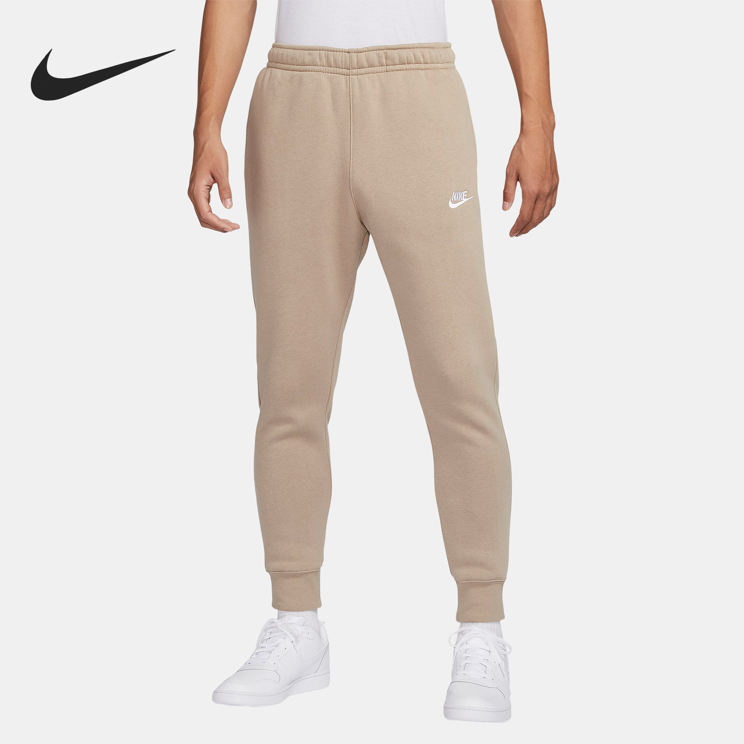 Nike Winter New Men's Fleece Lined Breathable Knitted Cuffed Sports Long Pants BV2672-247