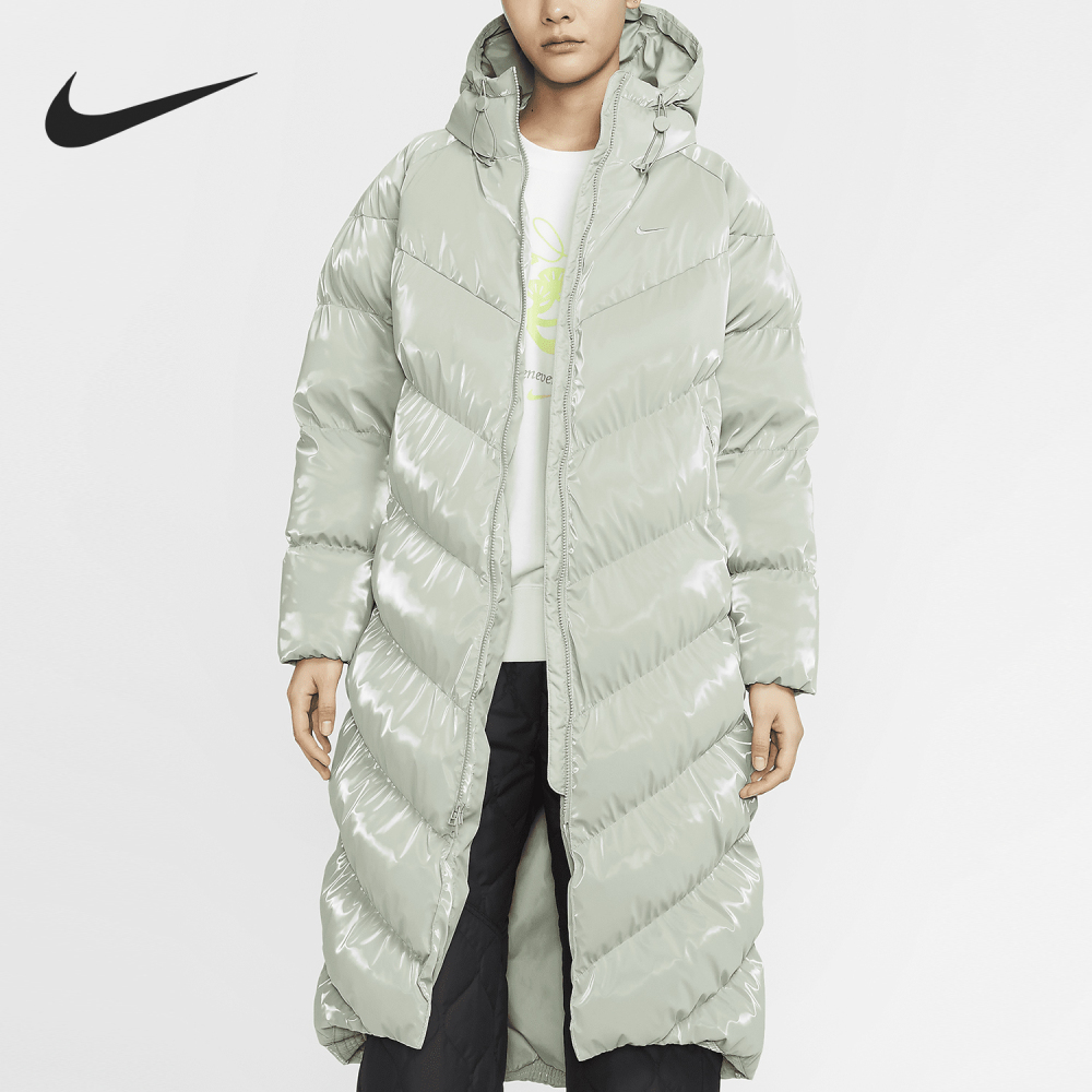 Nike WINDPUFFER Women's Hooded Long Puffer Coat FV7828-370