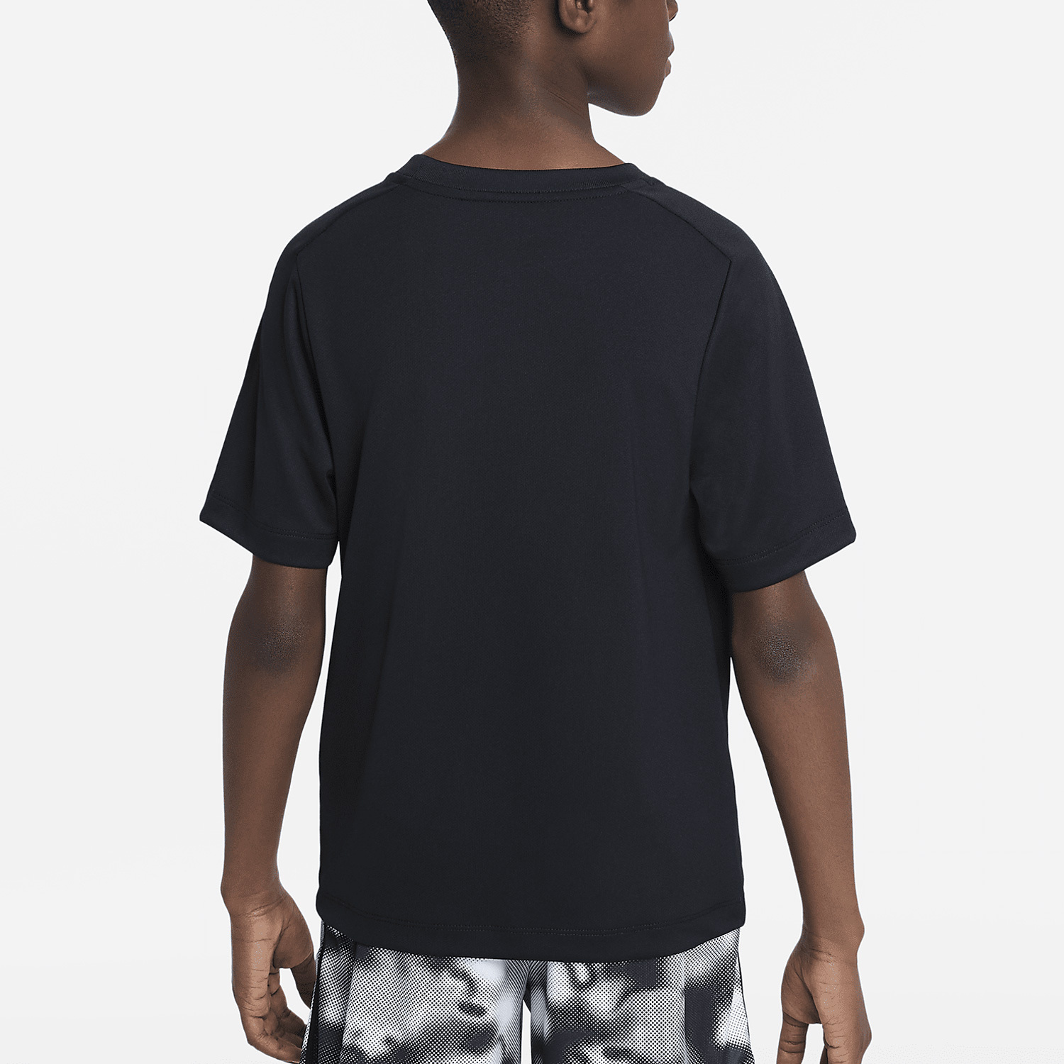 Nike Dri-FIT Big Kids' New Summer Round Neck Short Sleeve Shirt DX5386-010