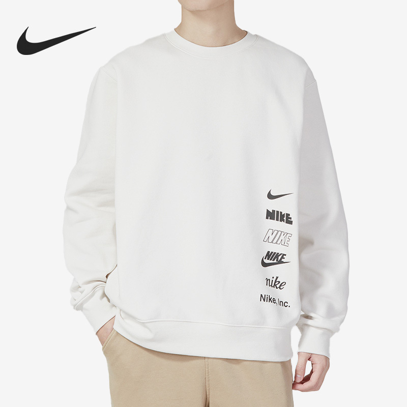 Nike Men's Casual Thick Fleece Round Neck Sweatshirt DX0782-030
