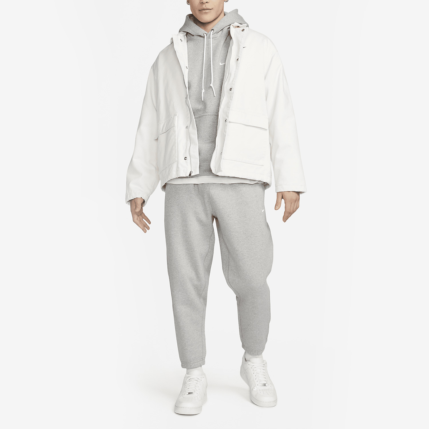Nike New Season Men's Warm Fleece Lined Loose Hoodie DX1356-063
