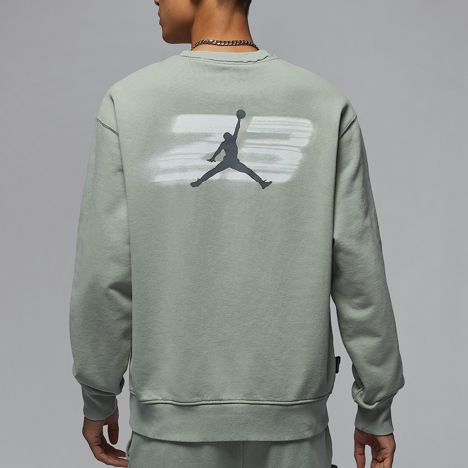 Nike JORDAN Men's Thin Fleece Round Neck Casual Knit Sweatshirt HV8950-370