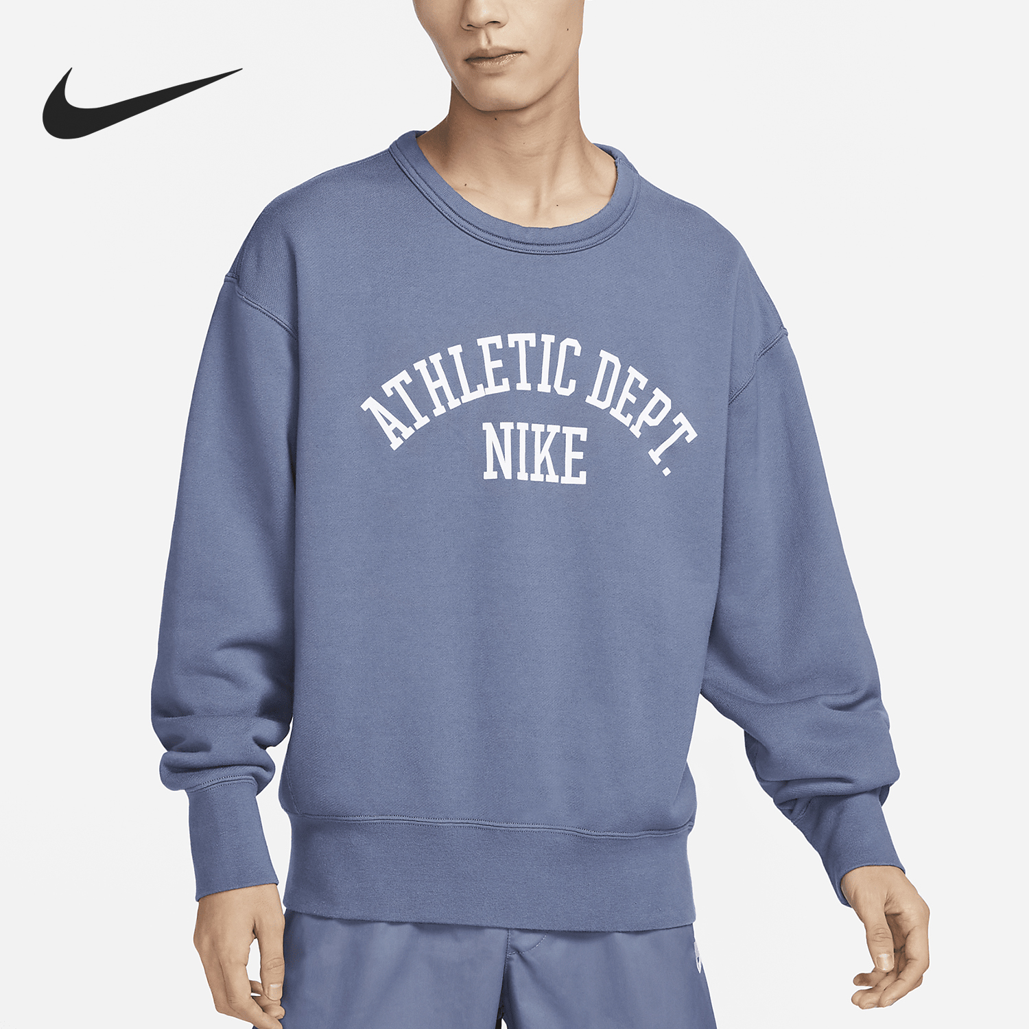 Nike 2025 Men's Fashion Loose Round Neck Printed Casual Sweatshirt DX0026-491