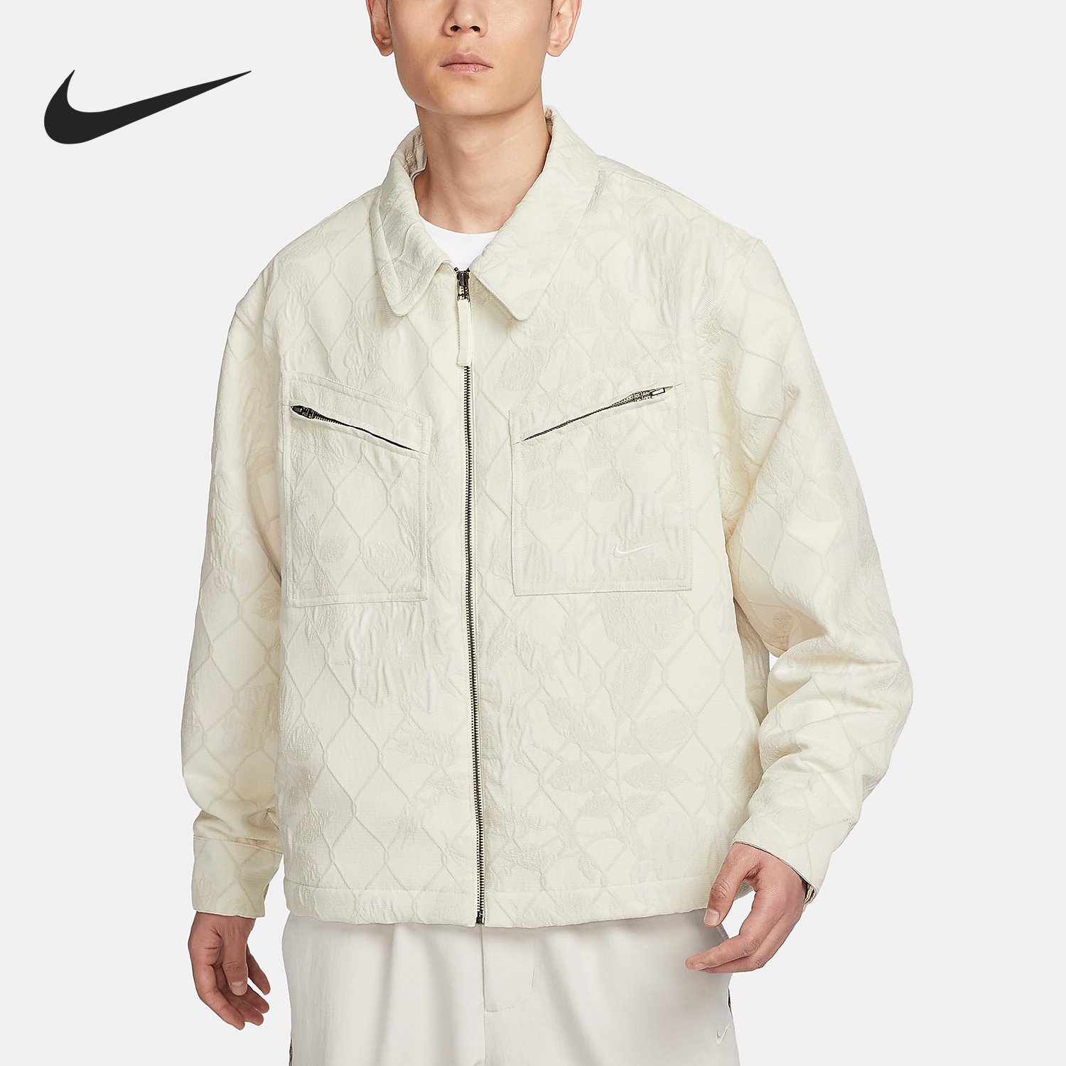 Nike Spring New Men's Collar Casual Sports Jacket FN2673-110