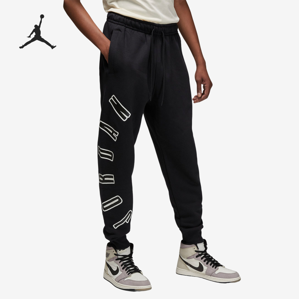 Nike Winter New Men's Fleece Knit Sports Long Pants FB7028-010