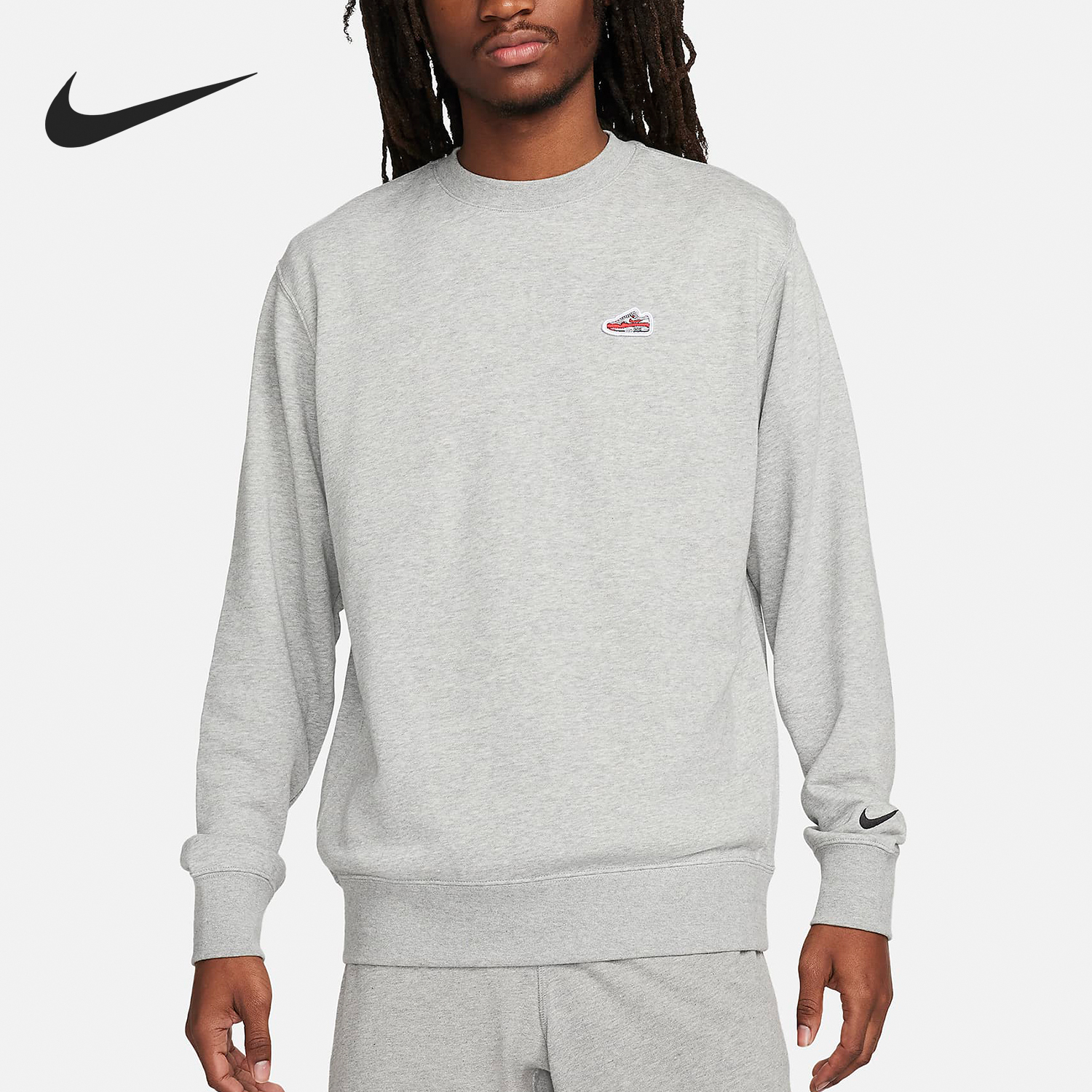 Nike Men's Casual Knit Round Neck Sweatshirt FZ5203-063
