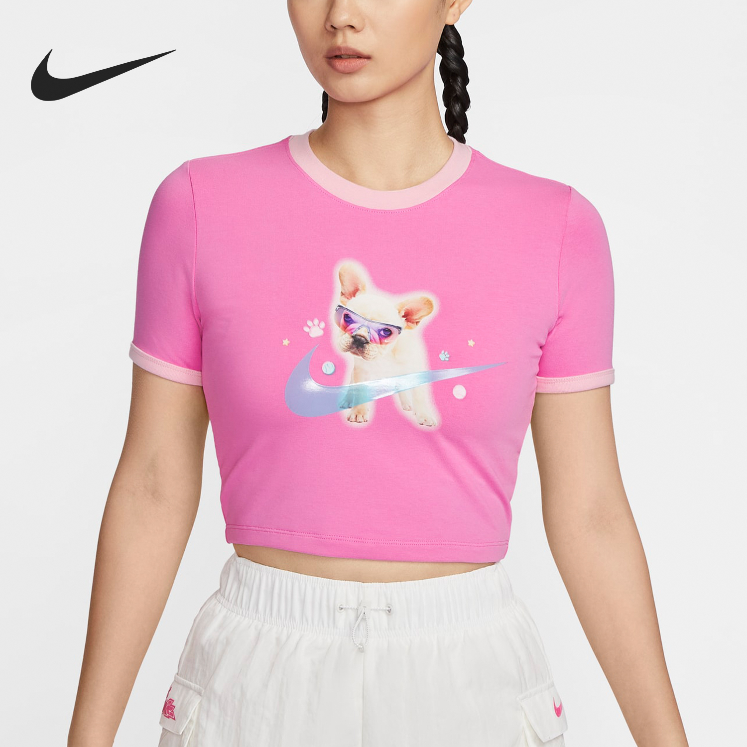 Nike New Season Women's Fashion Printed Short Sleeve T-Shirt HM4621-675