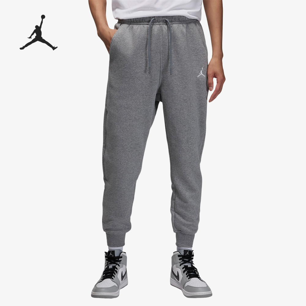 Nike JORDAN Men's Fleece Lined Warm Knit Sports Tapered Pants FJ7780-091