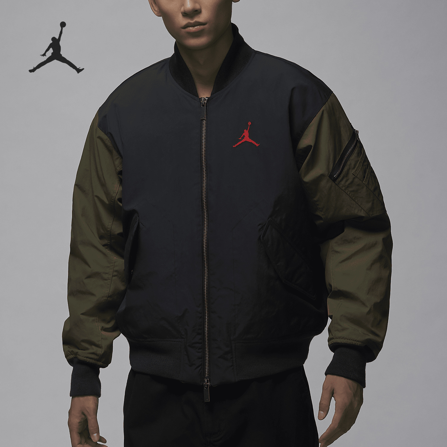 Nike JORDAN Men's Sportswear Patchwork Warm Cotton Jacket HV5152-045