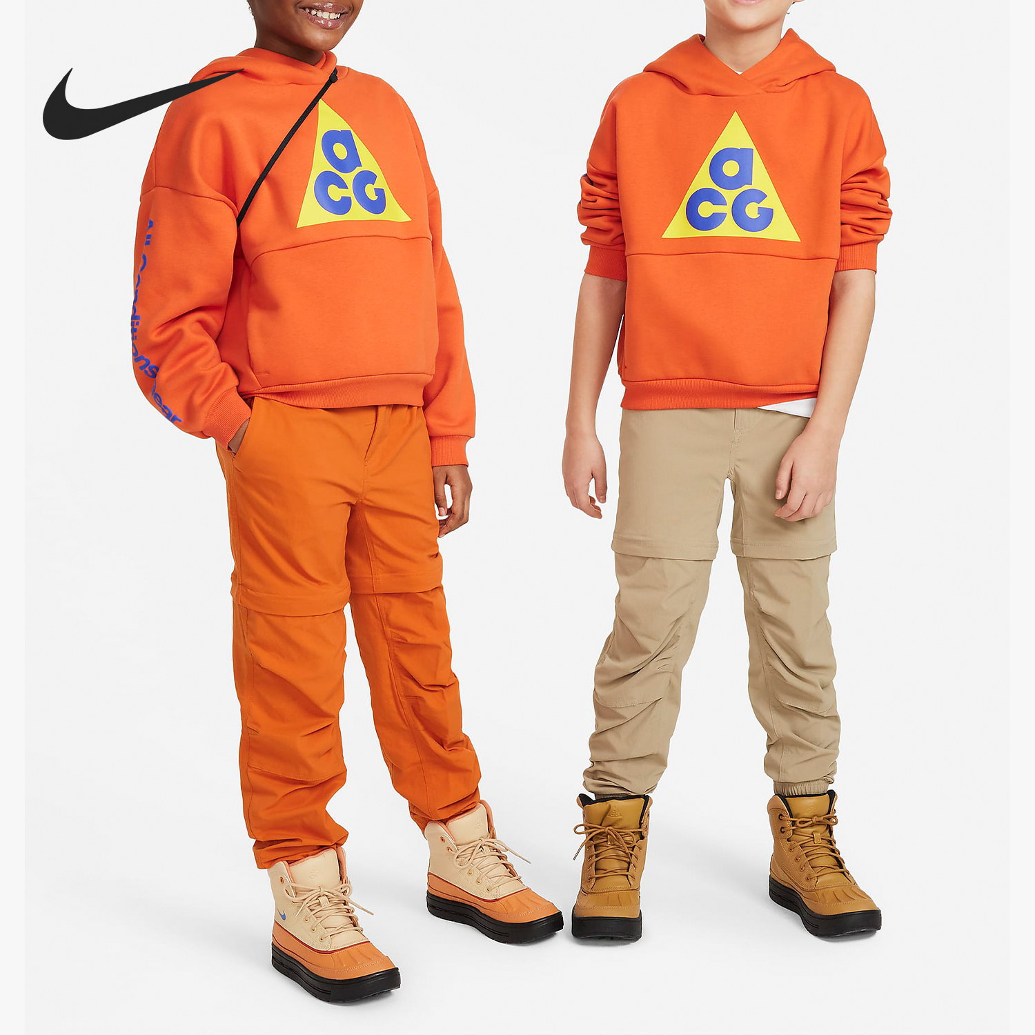 Nike ACG Icon Fleece Big Kids Fleece Outdoor Sweatshirt FB4343-809