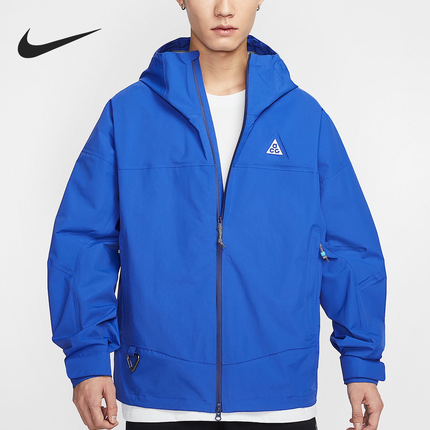 Nike New Men's Outdoor Hooded Loose Sports Windbreaker HJ2688-480