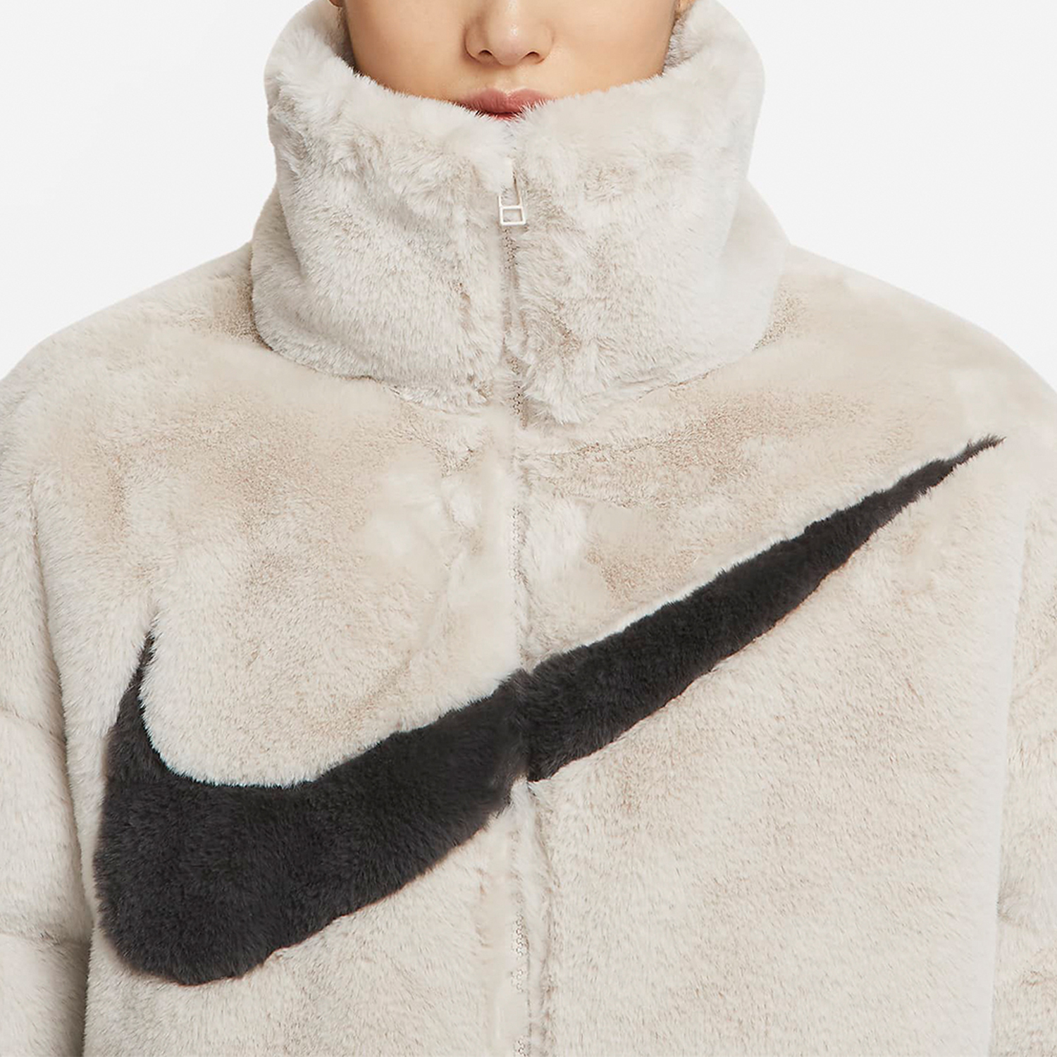 Nike Casual Fleece Warmth Women's Stand Collar Sports Jacket FN0461-104