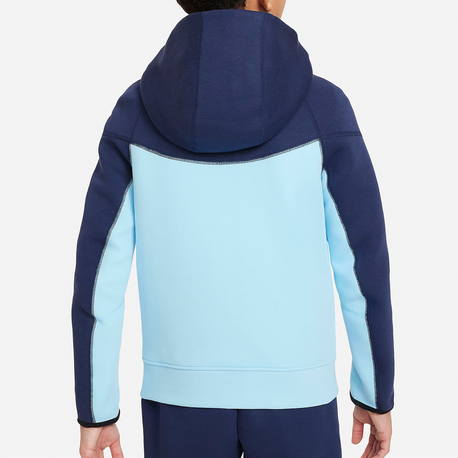 Nike New Youth Full-Zip Hooded Jacket with Panels FD3285-410
