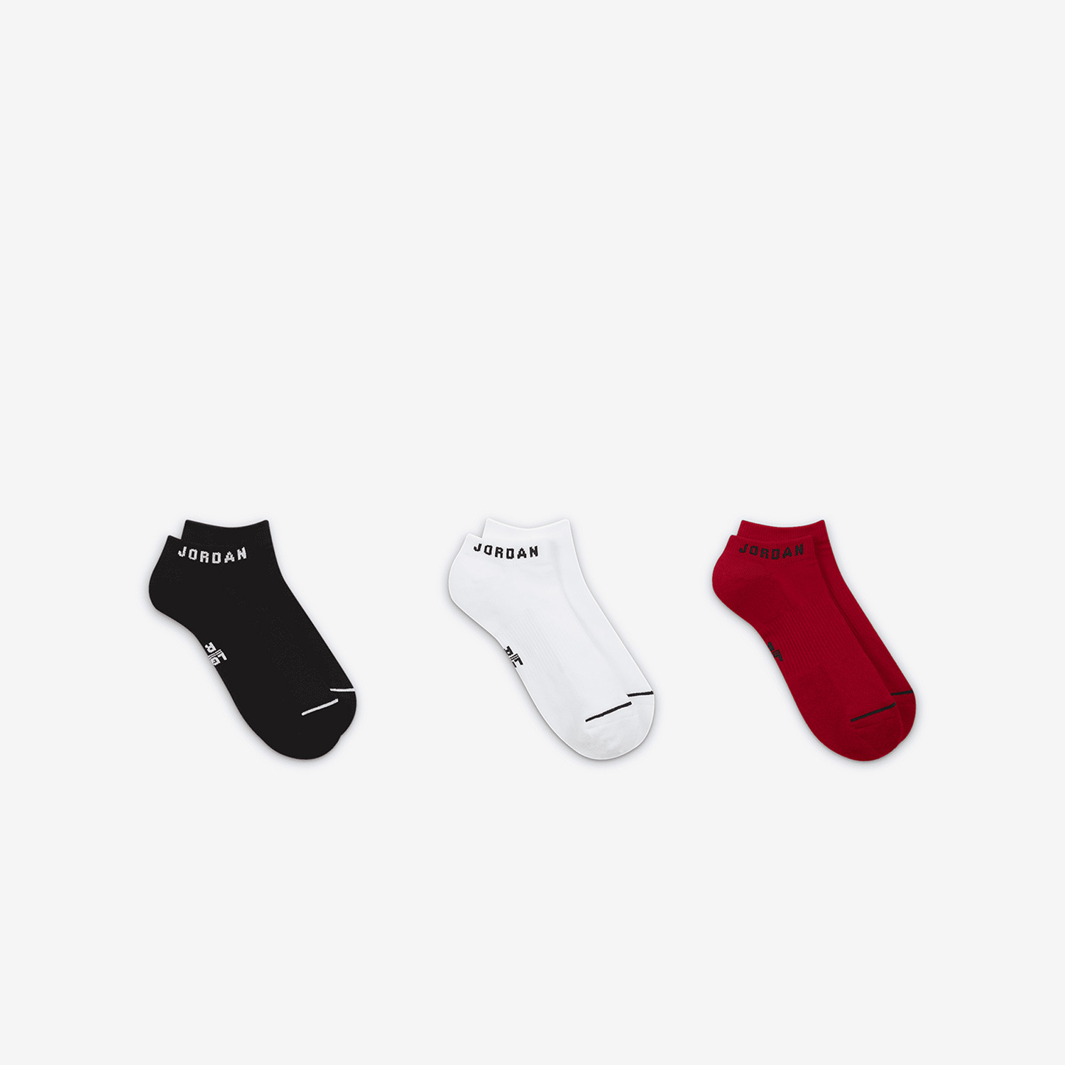 Nike JORDAN Men's and Women's Sports Fitness Breathable Socks Three Pair Set DX9656-902