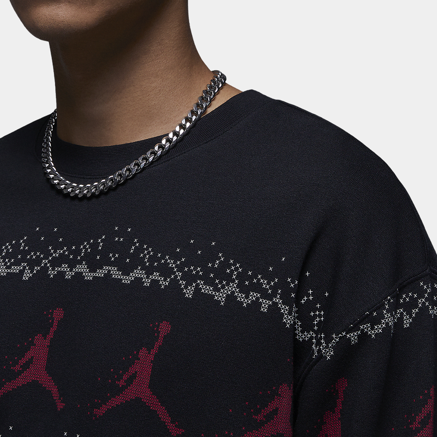Nike New Men's Winter Printed Warm Round Neck Hooded Sweatshirt FD7464-010