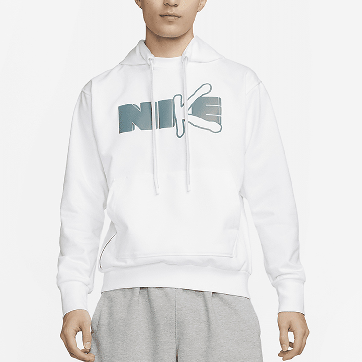 Nike Current Season New Men's Printed Hooded Casual Sports Sweatshirt DV9502-100