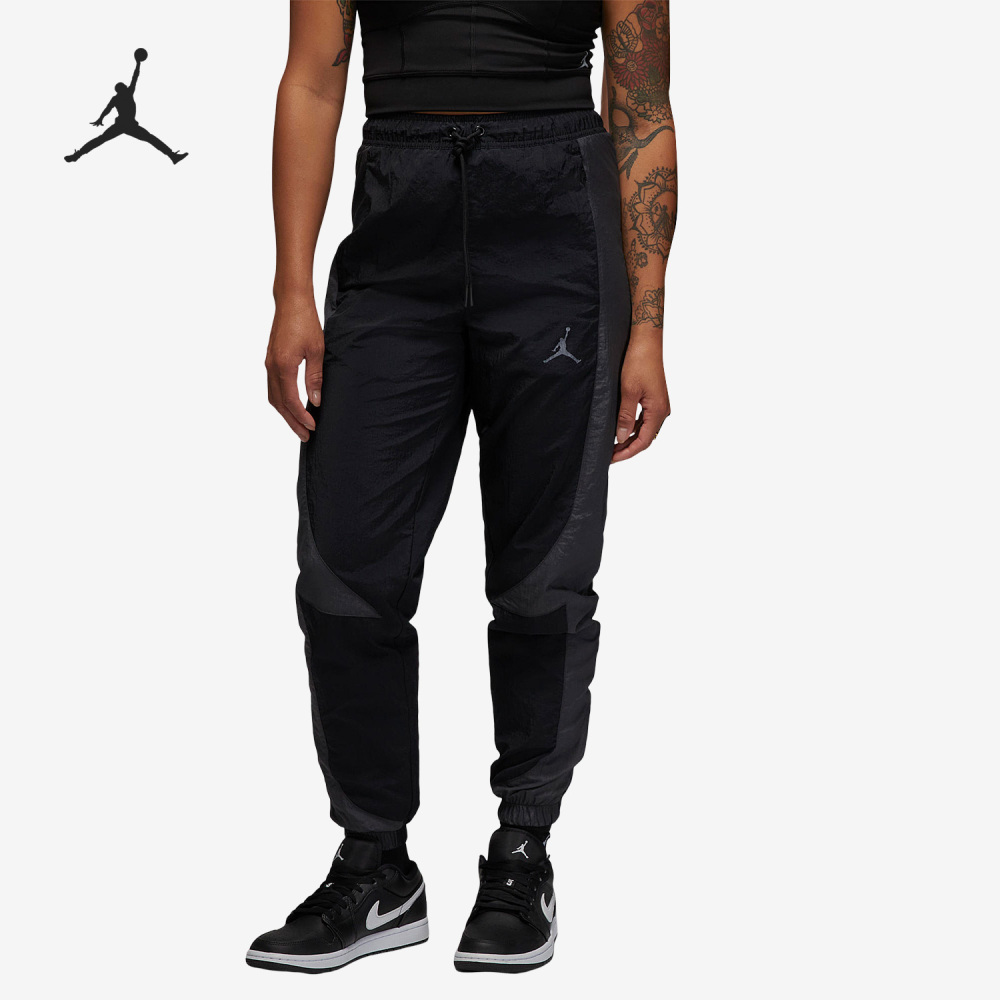 Nike Jordan Men's Woven Breathable Drawstring Tapered Pants DX9374-011