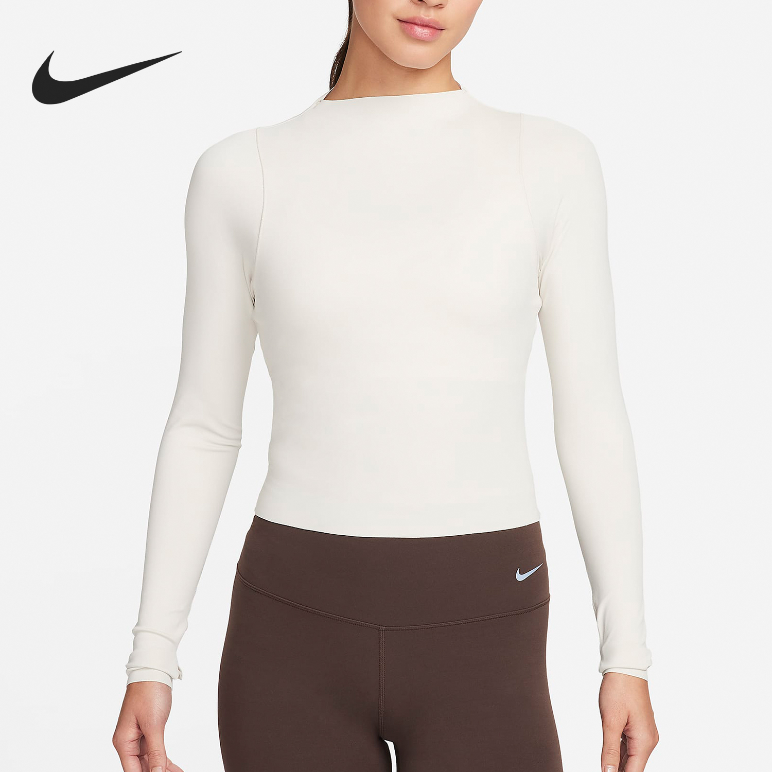 Nike New Women's Elastic Breathable Casual Long Sleeve T-Shirt FN3023-104