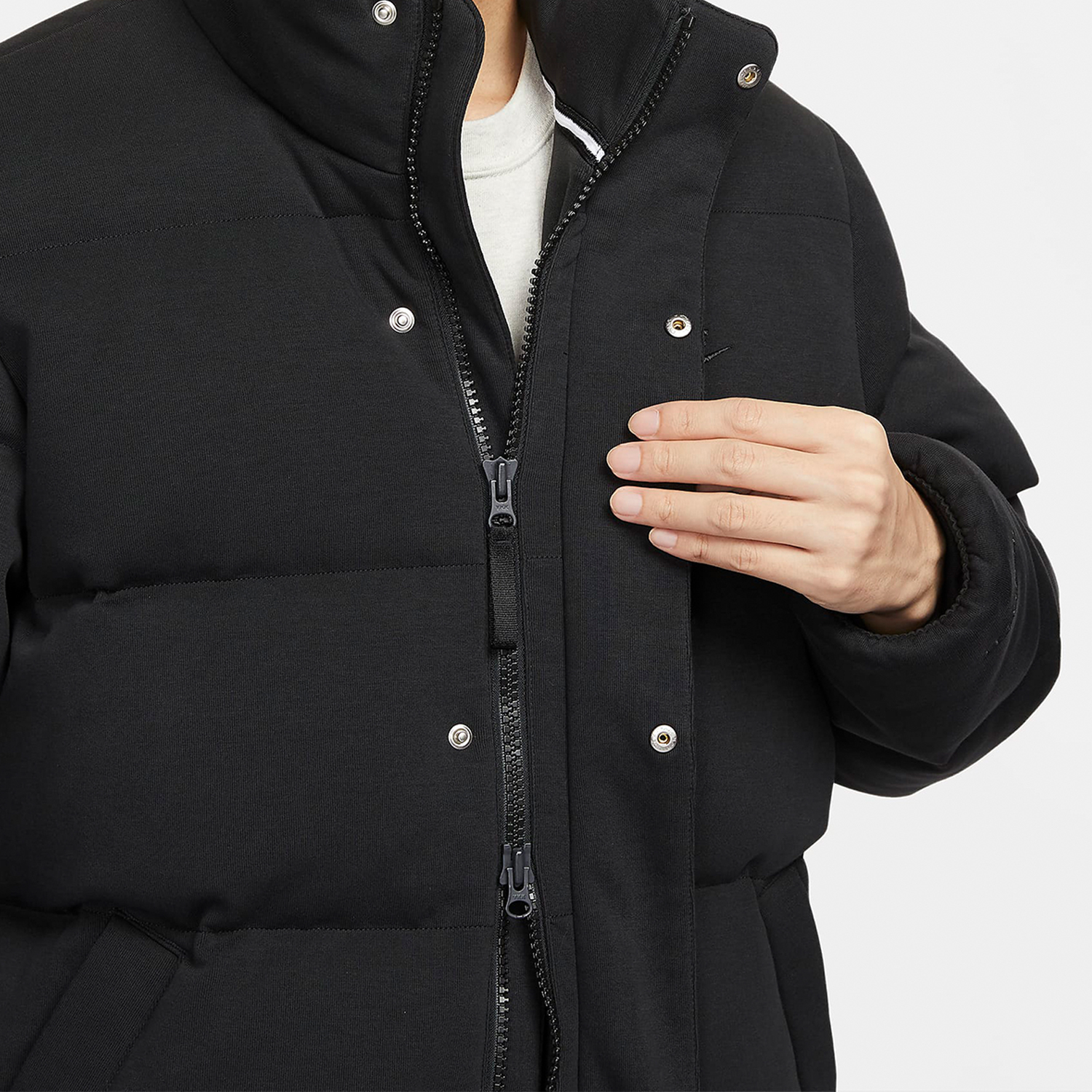 Nike Winter New Men's Simple Warm Sport Stand Collar Down Jacket FB7855-010