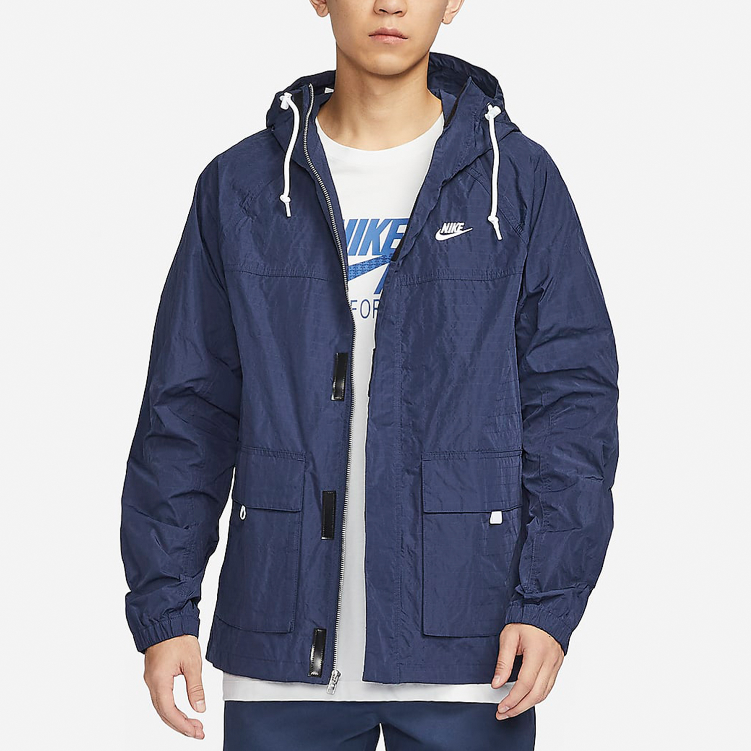 Nike Club Bowline Men's Knit Hooded Sports Jacket FN3109-410