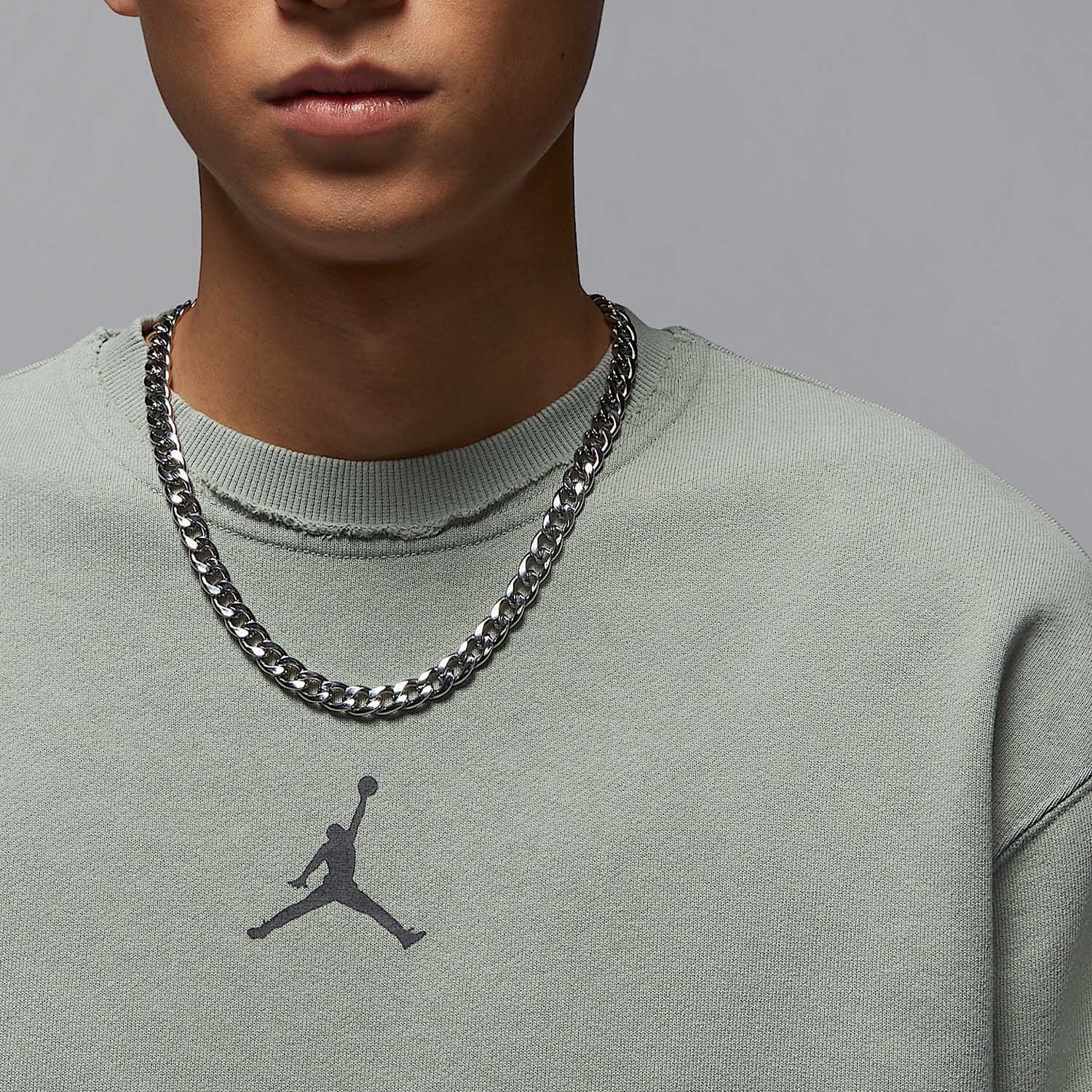 Nike JORDAN Men's Thin Fleece Round Neck Casual Knit Sweatshirt HV8950-370
