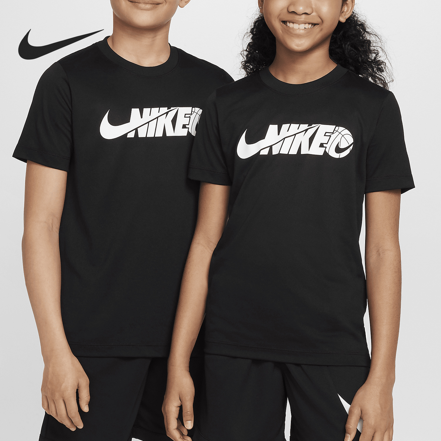 Nike Dri-FIT Big Kids Classic Breathable Casual Sports Short Sleeve FV5327-010
