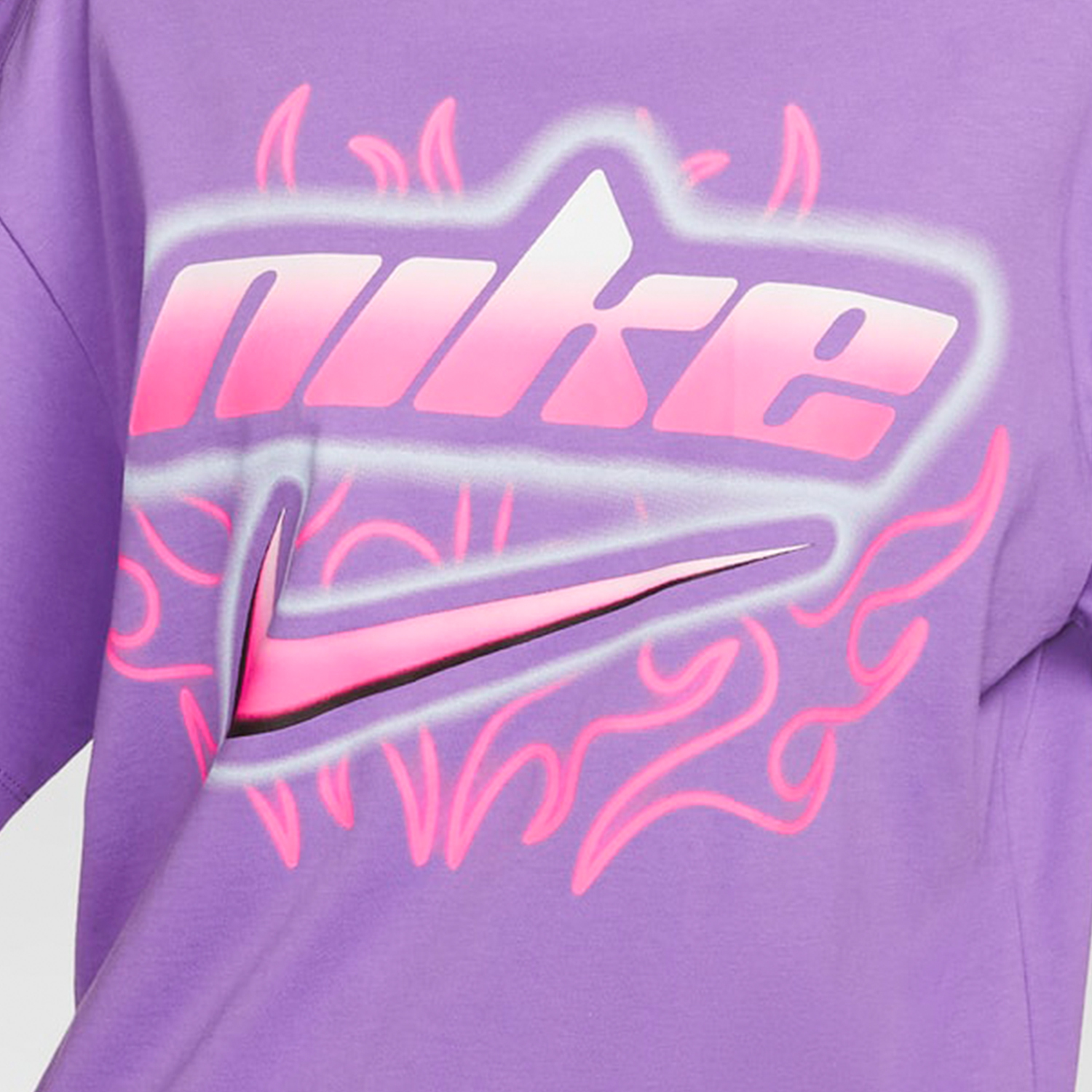 Nike New Season Women's Knit Printed Casual Round Neck Short Sleeve FZ1147-521