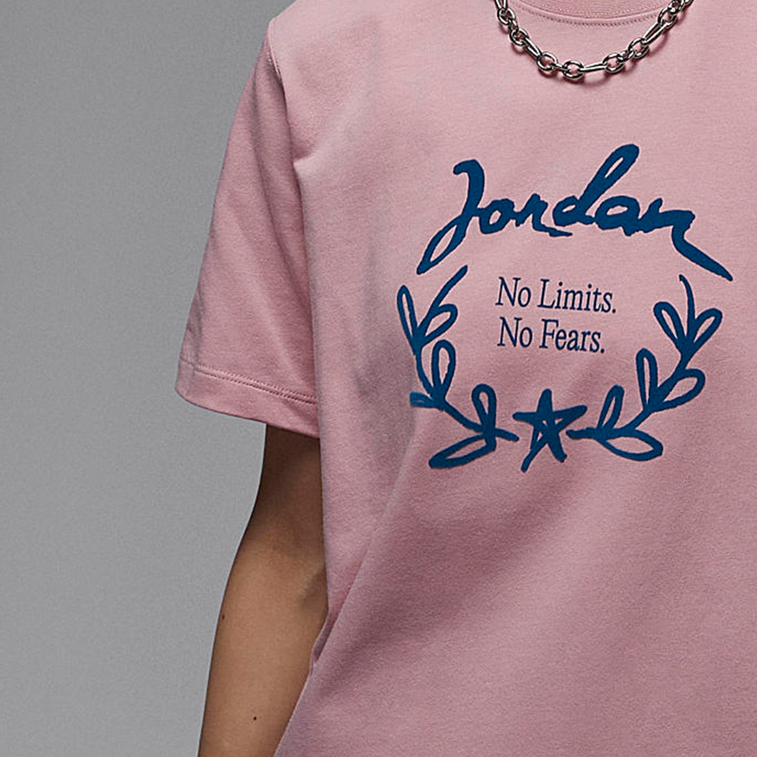 Nike JORDAN Women's Summer Sport Letter Print Short Sleeve T-Shirt FN5755-607