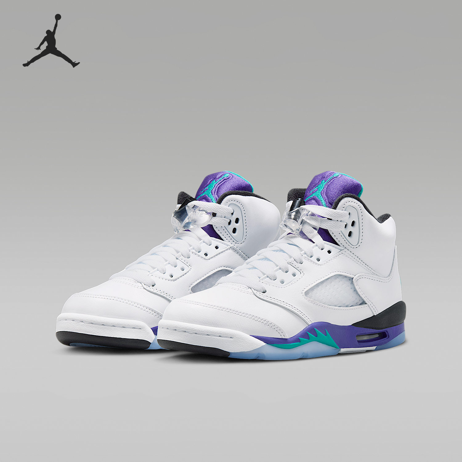 Nike genuine JORDAN GS women's large children's air cushion mid top basketball shoes HQ7980-100