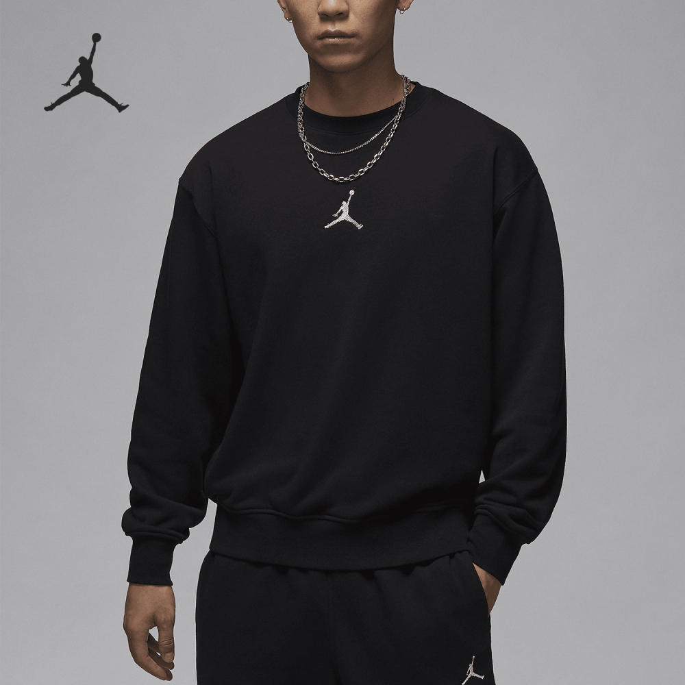 Nike genuine JORDAN men's round neck sports knit loose sweatshirt HV1751-010