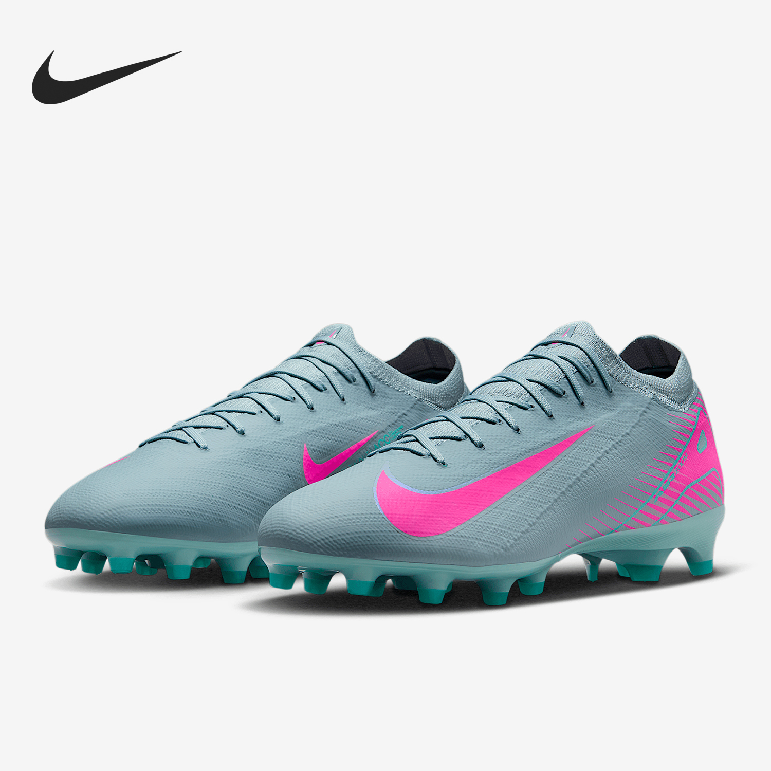 Nike genuine Men's Sports Training AG Short Spikes Low-Top Soccer Shoes FQ8684-301