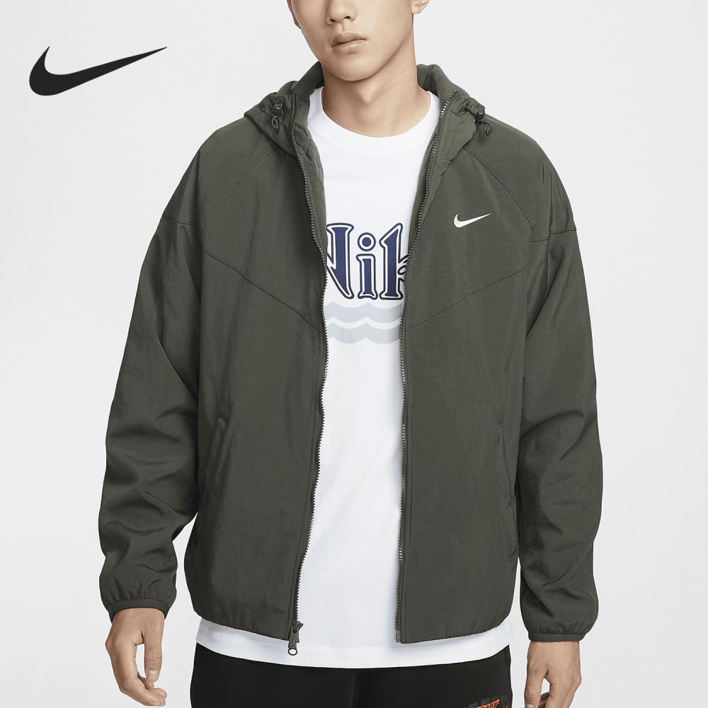 Nike genuine New Men's Woven Outdoor Sports Training Warm Coat HV1065-007