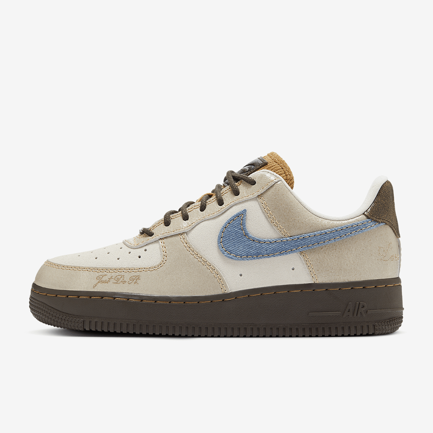 Nike genuine Air Force 1 women's thick soled classic wear-resistant board shoes HQ3458-142