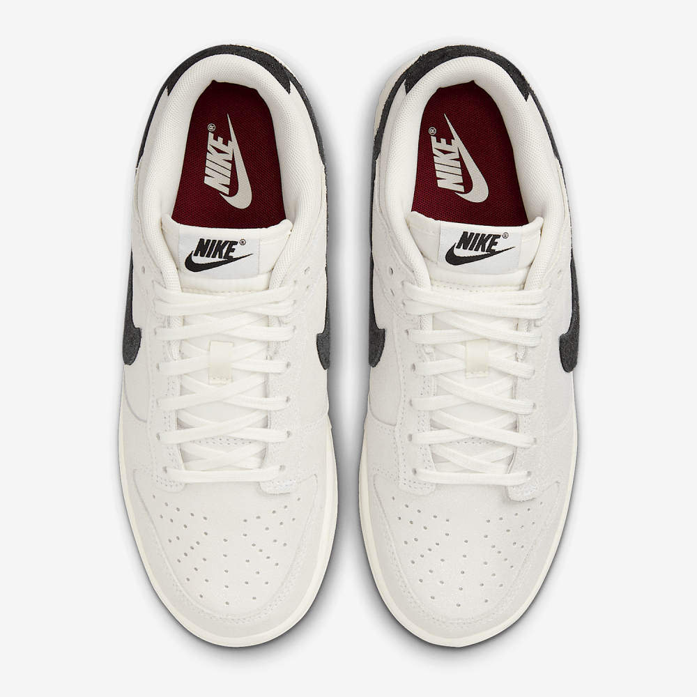 Nike genuine Dunk Low Womens Lightweight Shiny Pearl Low-top Slip-on Shoes HQ3502-100