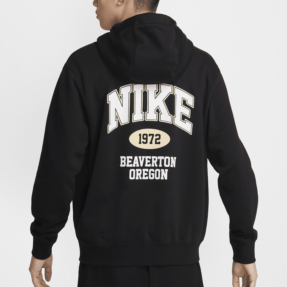 Nike genuine Men's Fashion Back Printed Loose Coat HV1064-010