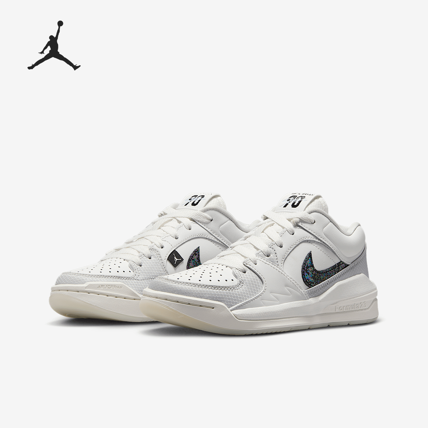 Nike genuine JORDAN GS women's children's embroidered low top basketball shoes HV4298-100