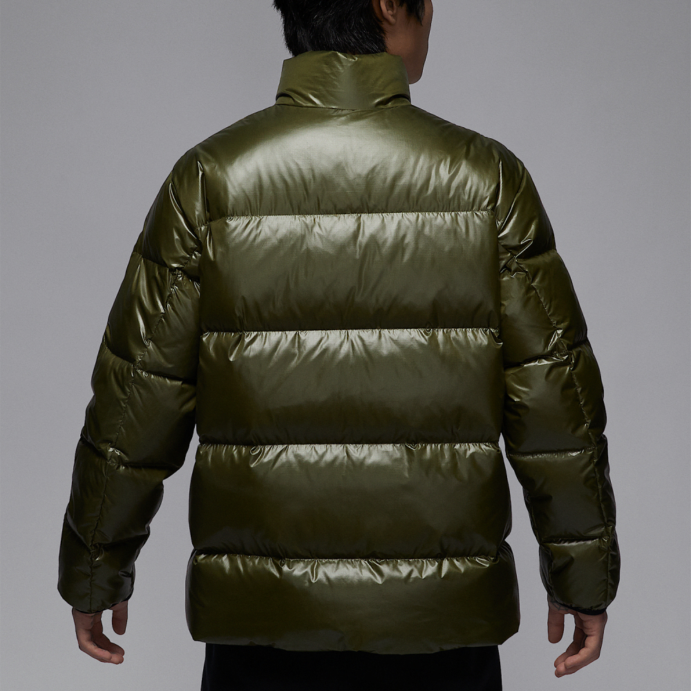 Nike Jordan Men's Glossy Windproof Warm Hooded Down Jacket FV7272-222