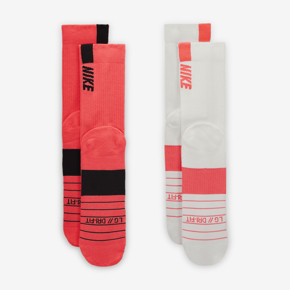 Nike genuine New Men's and Women's Breathable Knit Sports Socks Two-Pack SX7557-922