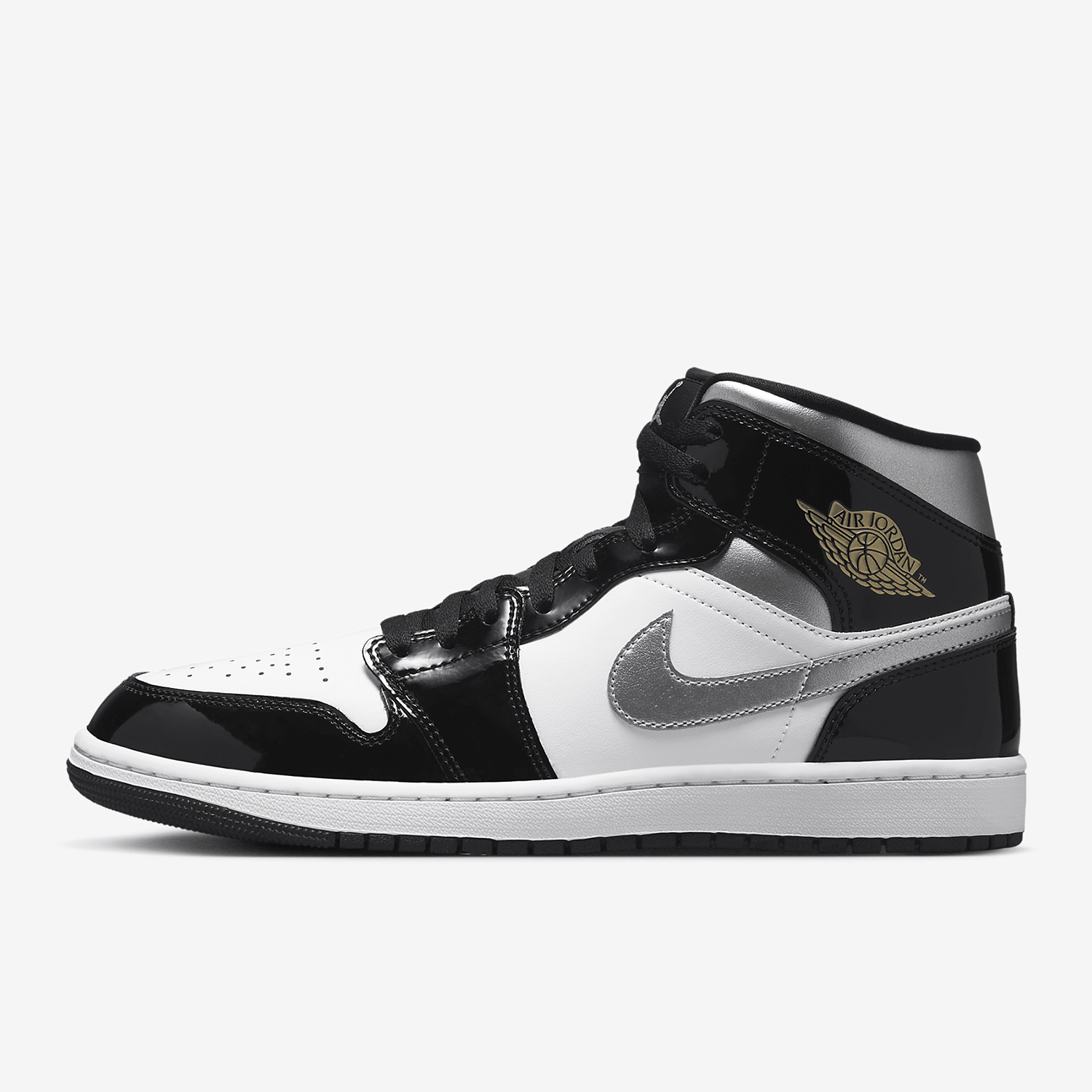 Nike genuine JORDAN men's mid top sports cushioning classic basketball shoes HV0789-010