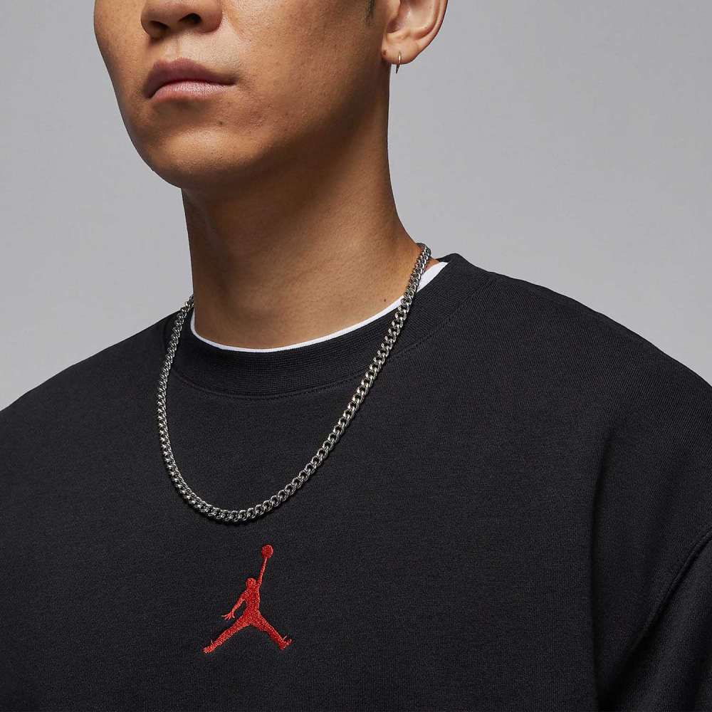 Nike genuine JORDAN men's round neck spliced soft sports hoodie HV1750-010