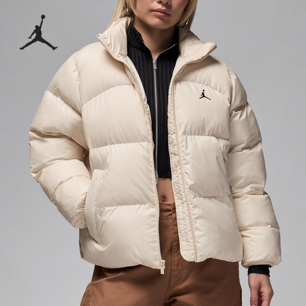 Nike genuine seasonal new JORDAN women's warm and simple jacket FZ4528-203
