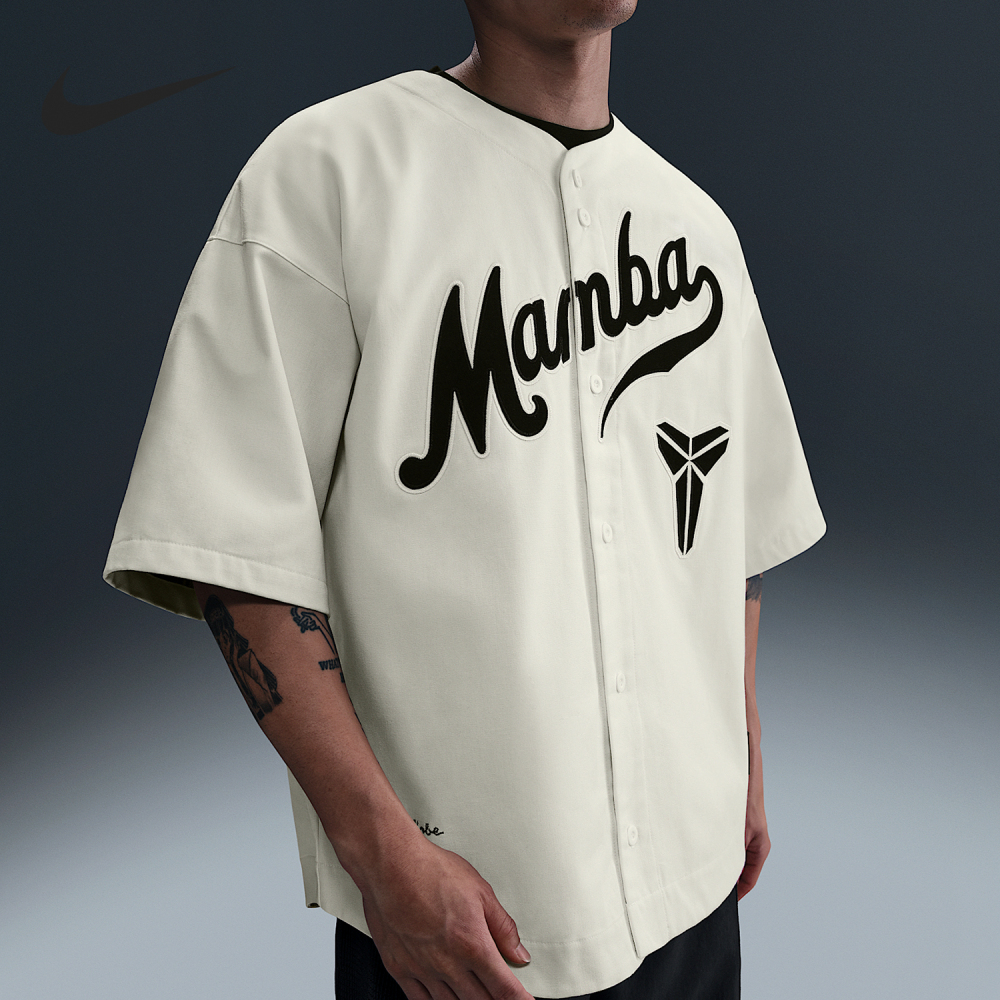 Nike genuine summer new men's printed breathable baseball short sleeved shirt IB0008-133