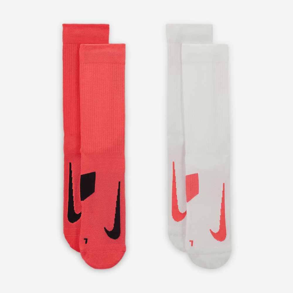 Nike genuine New Men's and Women's Breathable Knit Sports Socks Two-Pack SX7557-922