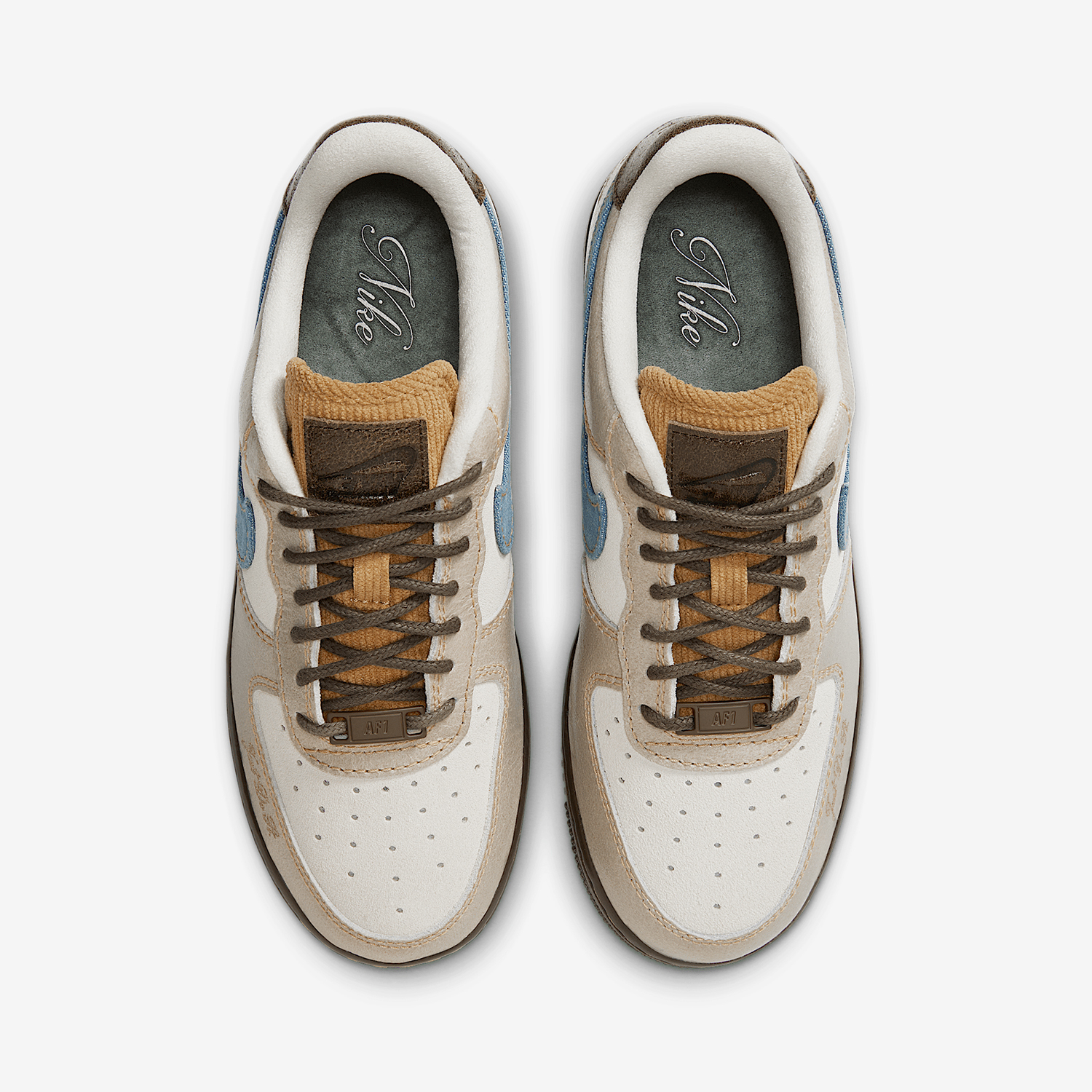 Nike genuine Air Force 1 women's thick soled classic wear-resistant board shoes HQ3458-142
