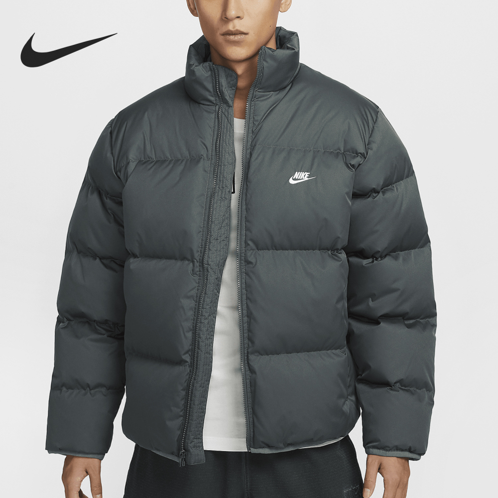 Nike genuine Club Therma FIT Men's Warm Loose Down Jacket FZ5029-068