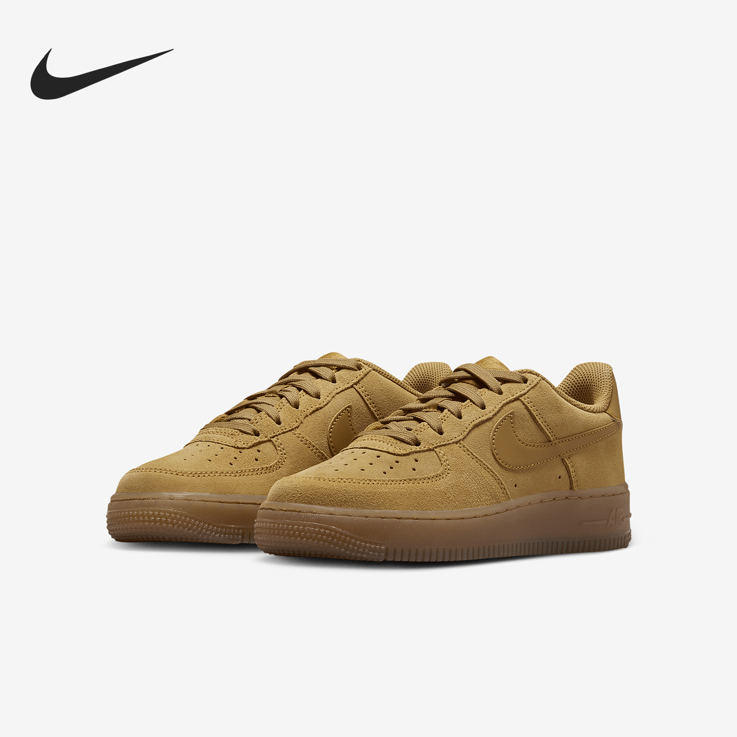 Nike genuine AIR FORCE 1 GS women's and children's sports board shoes HQ7476-700