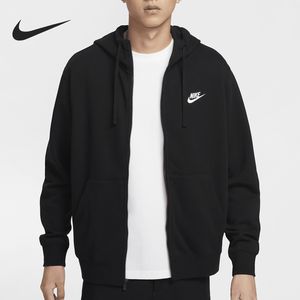 Nike genuine Men's Fashion Back Printed Loose Coat HV1064-010