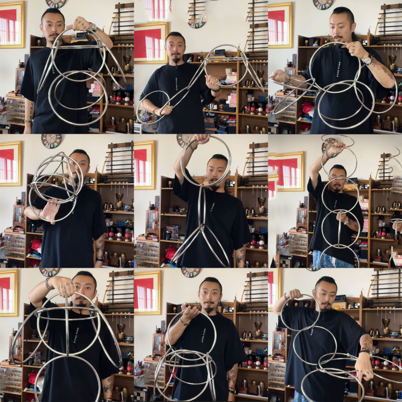 精品强磁传统六连环(30cm)(Linking Rings 6 Rings Set)