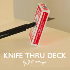 刀穿扑克(红/蓝) Knife Thru Deck (ZZ040)