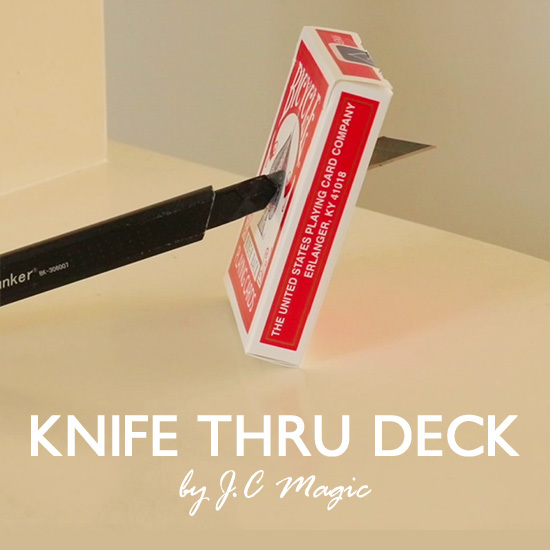 刀穿扑克(红/蓝) Knife Thru Deck (ZZ040)
